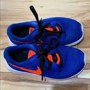 Blue/Orange Nikes